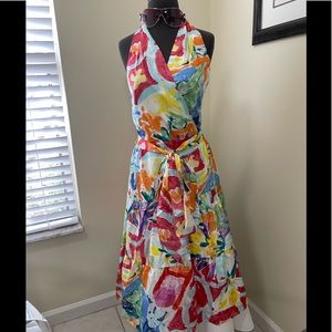 Ralph Lauren Silk Halter Dress